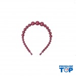 Bentita par cu perle rosii decorative BP01