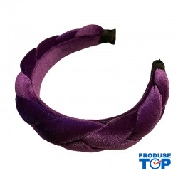 Bentita, coronita par din catifea  mov impletita BP09