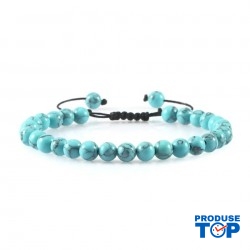 Bratara unisex cu pietre semipretioase turcoaz BRB002