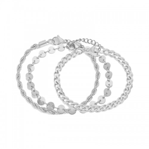 Set cu Trei Bratari Luxury Fashion Dama din material inoxidabil SBRD006