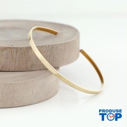  Bratara Luxury Fashion Dama din material inoxidabil placat cu aur galben de 14K BRD011