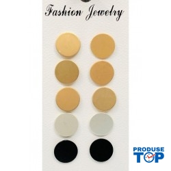 Set cu 5 perechi de cercei casual colorati CW45