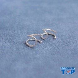 Cercei fashion argintii din otel inoxidabil  CW73