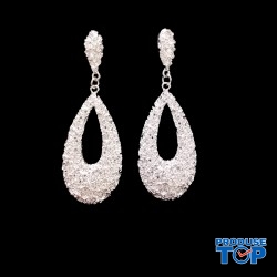 Cercei eleganti argintii model picaturi CW90