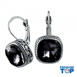 Cercei eleganti cu pietre semipretioase negre CW10