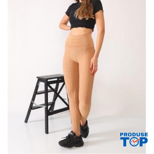 Colanti Fitness Dama Nude cu talie inalta si efect modelator CDFIT027