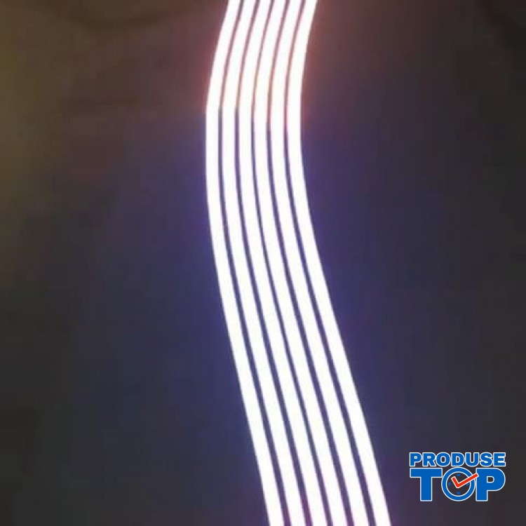 Colanti Dama Sport  negri lungi cu talie inalta  si dungi laser fluorescente Glow in Dark CDFIT047