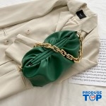 Geanta verde inchis fashion din piele eco bareta din lant gros Chic ACGD213 Series