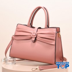  Geanta dama Office din piele ecologica roz pudra eleganta cu bareta detasabila si catarama ACGD427