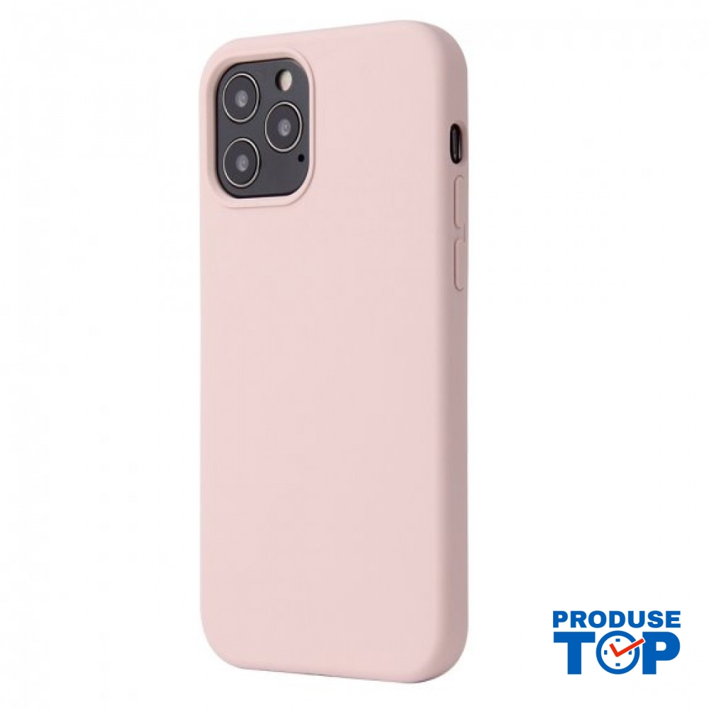 Husa slim compatibila cu IPHONE12-12 PRO, silicon bej hs-ip12-12pro