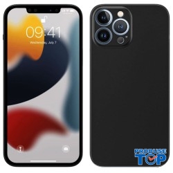 Husa Spate Iphone 13 PRO Antishock Neagra Mata din Membrana Siliconata cu Decupaje la Camere HS-IP13 PRO-SIL