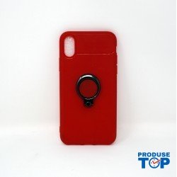 Husa Iphone X/ Iphone XS Rosie cu inel metalic