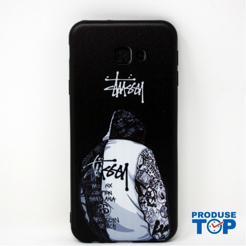 Husa Samsung Galaxy 4+ Imprimeu Negru si Alb