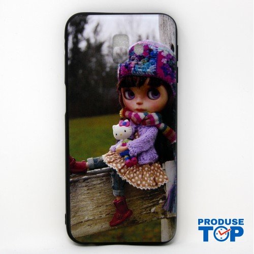 Husa Samsung Galaxy J6+ Imprimeu Fetita cu Pisica