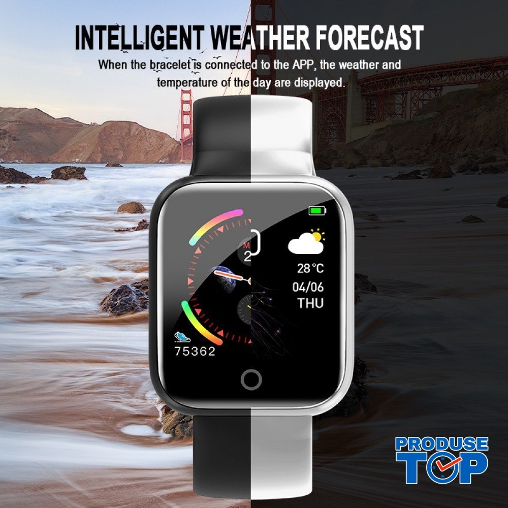Ceas Smartwatch Touchscreen Rosu Karen swb57