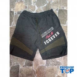 Pantaloni Barbatesti gri inchis scurti  PSB03