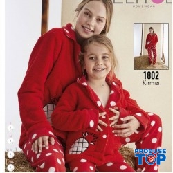 Pijama Dama Mama Rosie Cocolino cu Ananas si Buline albe PJD057