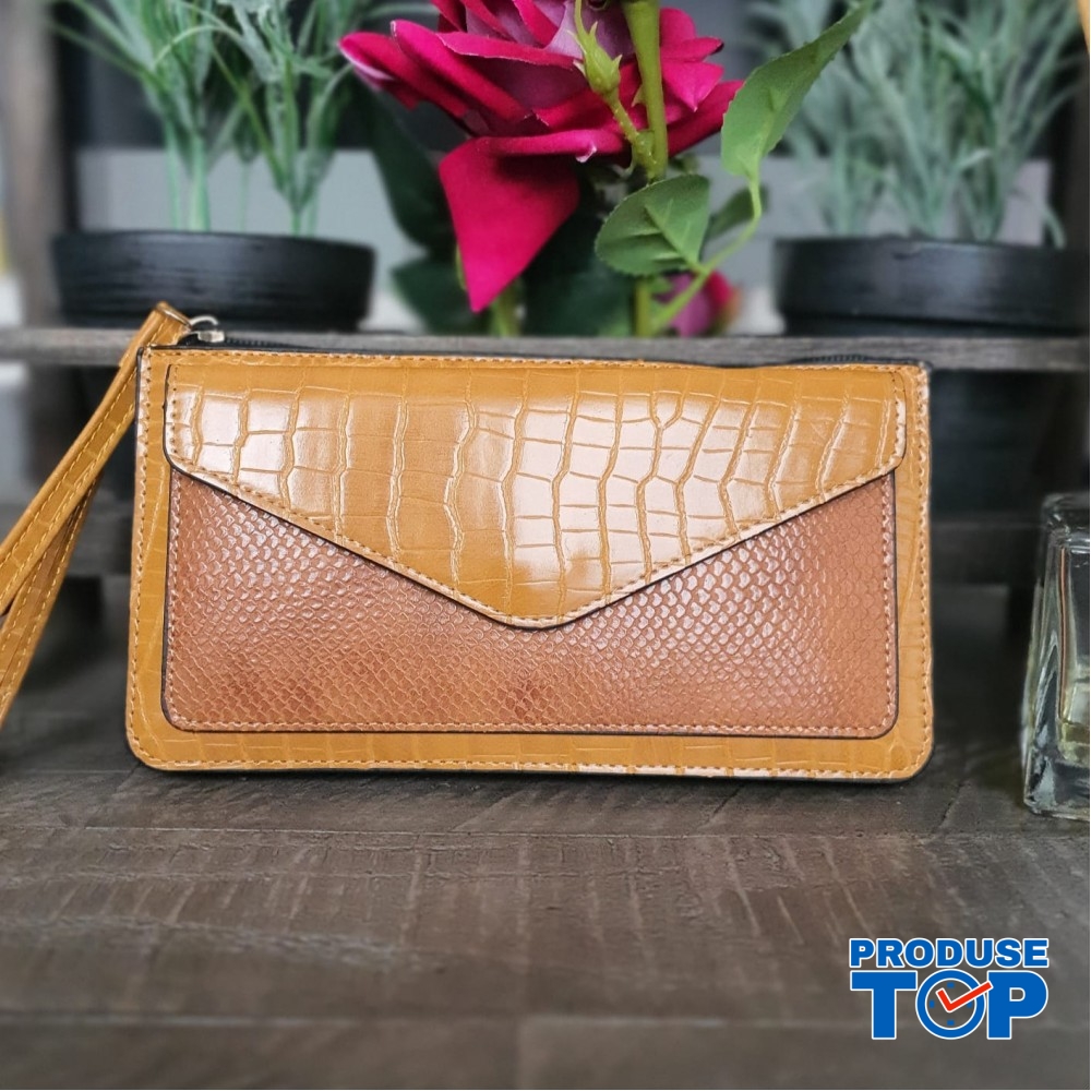 Portofel elegant tip clutch galben cu buzunar exterior din piele ecologica acpt010 Portofel elegant tip clutch galben cu buzunar exterior din piele ecologica acpt010