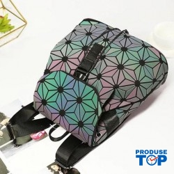 Rucsac dama geometric holografic luminos mare Vibrant Colors ACRD279