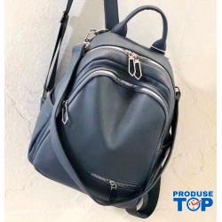 Rucsac Geanta Fashion albastru din piele eco cu buzunar mic pe o parte si bareta detasabila ACRD292