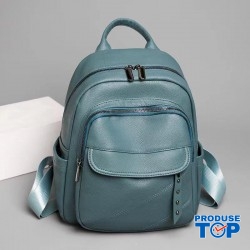 Rucsac Fashion albastru din piele eco bareta detasabila si buzunar antifurt ACRD352