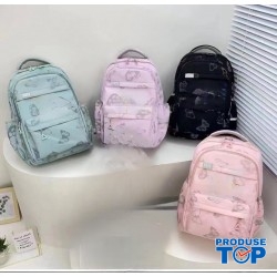 Ghiozdan tip Rucsac  din material textil impermeabil cu buzunare multiple ACRD388 Ghiozdan tip Rucsac  din material textil impermeabil cu buzunare multiple ACRD388