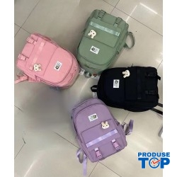 Ghiozdan tip Rucsac  din material textil impermeabil cu buzunare multiple ACRD389 Ghiozdan tip Rucsac  din material textil impermeabil cu buzunare multiple ACRD389