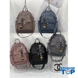 Rucsac geanta dama materian textil cu breloc fashion ACRD399