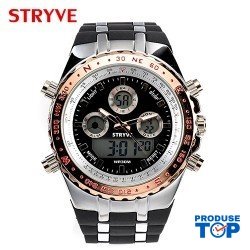 Ceas Barbati Luxury Digital Negru cu Auriu cu display Led Stryve CBSTV005 Ceas Barbati Luxury Digital Negru cu Auriu cu display Led Stryve CBSTV005