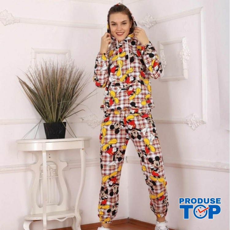 Trening Dama Fashion cu imprimeu desen animat TND09 Trening Dama Fashion cu imprimeu desen animat TND09