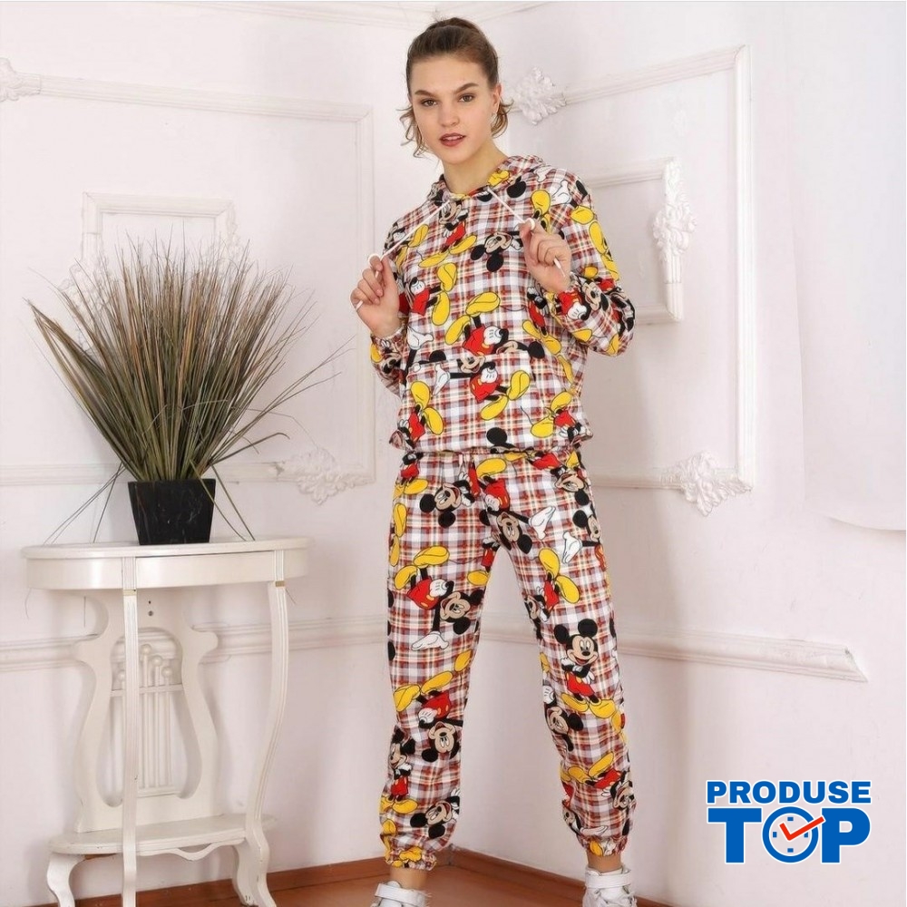 Trening Dama Fashion cu imprimeu desen animat TND09 Trening Dama Fashion cu imprimeu desen animat TND09