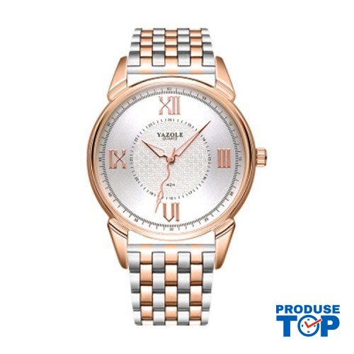 Ceas Barbati Executive Business cu curea metalica White YAZOLE CBYZ009