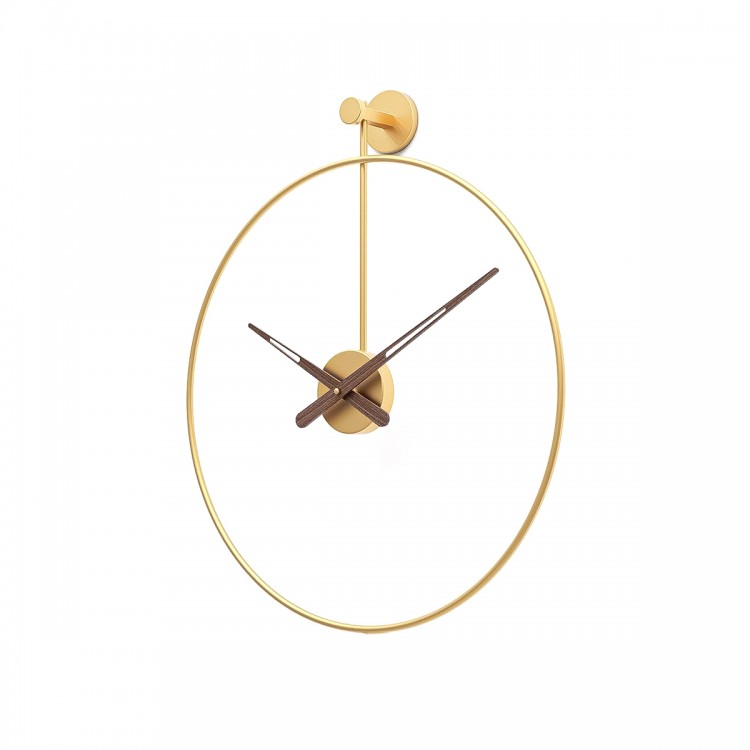Ceas de perete, stil elegant, Metal, mecanism Silentios, D4165, 60 cm, Auriu