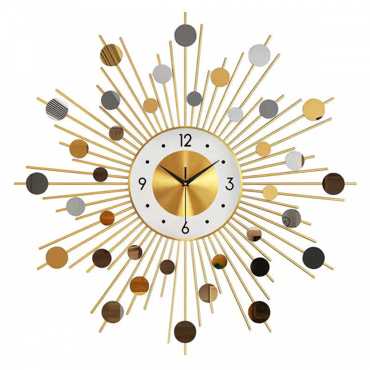 Ceas de perete, stil elegant, Metal, mecanism Silentios, D4172, 70 cm, Multicolor