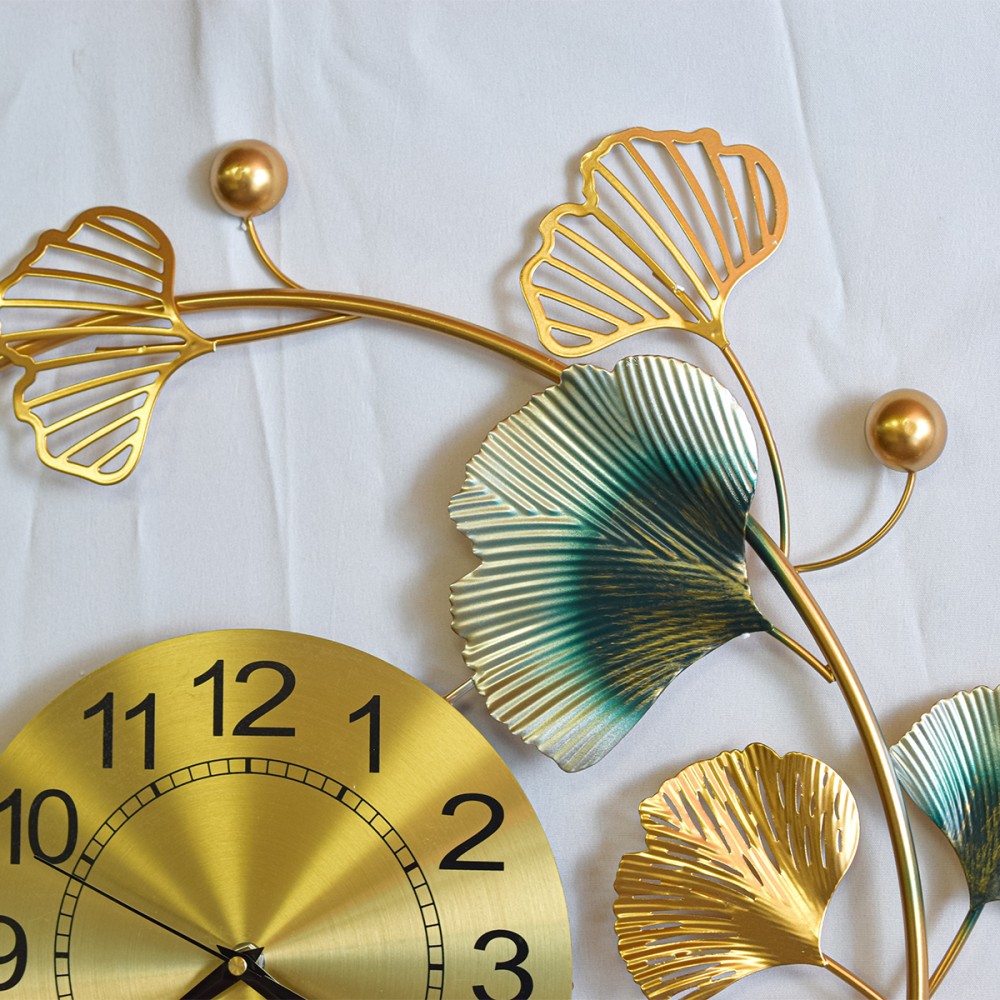 Ceas de perete, stil elegant, Metal, mecanism Silentios, D4173, 56*86 cm, Multicolor