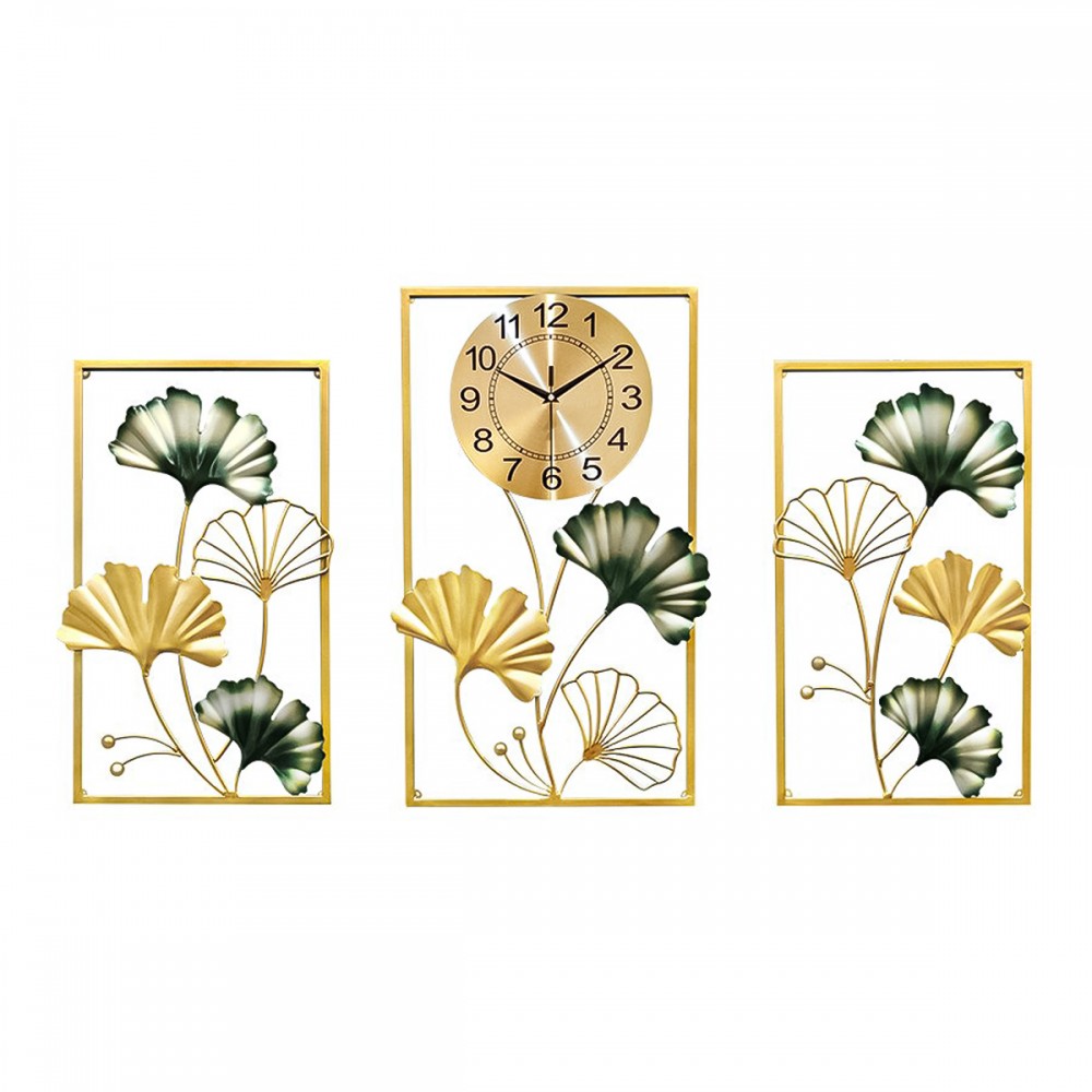 Ceas de perete, stil elegant, Metal, mecanism Silentios, D4179, 91*56 cm, Multicolor