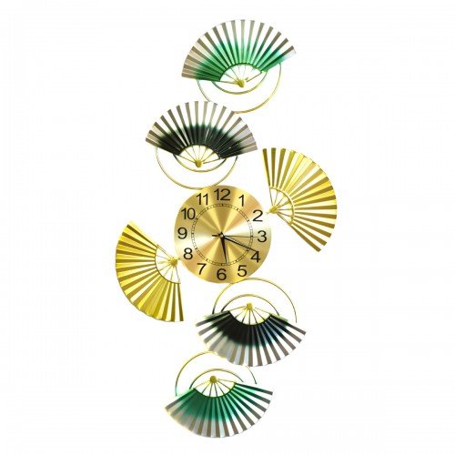 Ceas de perete, stil elegant, Metal, mecanism Silentios, D4183, 100*50 cm, Multicolor