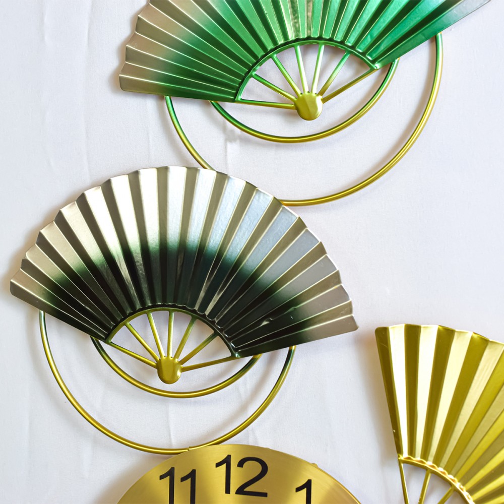 Ceas de perete, stil elegant, Metal, mecanism Silentios, D4183, 100*50 cm, Multicolor