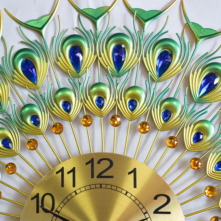 Ceas de perete, stil elegant, Metal, mecanism Silentios, D4184, 70*65 cm, Multicolor
