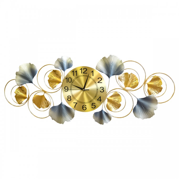 Ceas de perete, stil elegant, Metal, mecanism Silentios, D4187, 33*91 cm, Multicolor