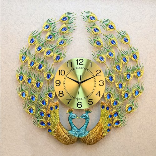 Ceas de perete, stil elegant, Metal, mecanism Silentios, D4196, 60 cm, Multicolor