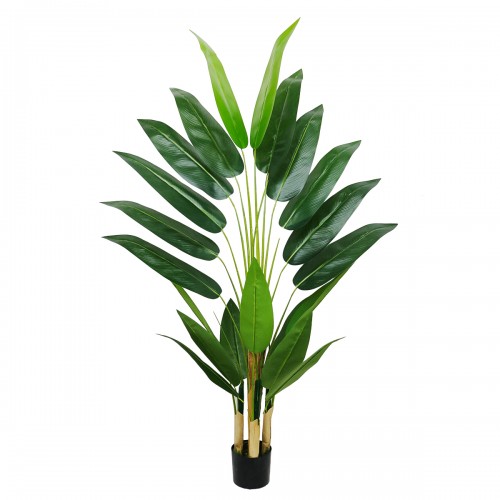 Planta artificiala, Canna cu ghiveci, D4246, 190cm, verde