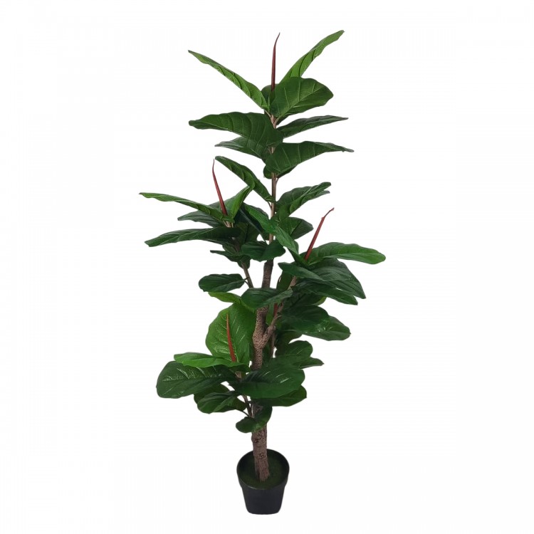 Planta artificiala, Ficus Pandurata cu ghiveci, D4276, 165cm, verde