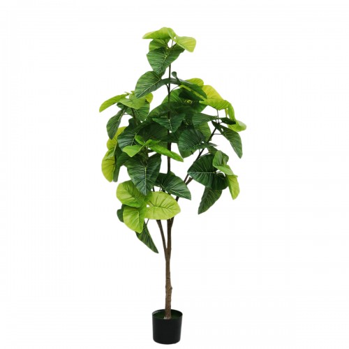 Planta artificiala, Alocasia cu ghiveci, D4290, 165cm, verde