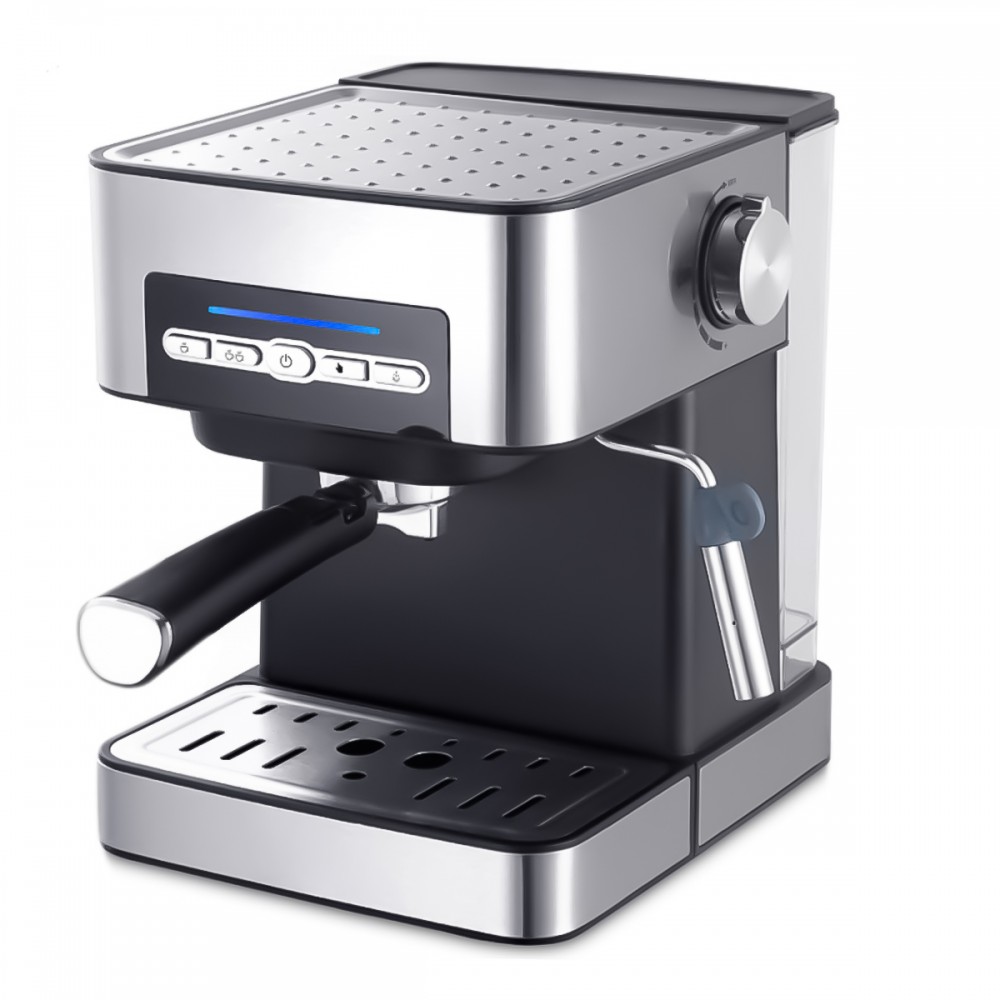 Espressor Sokany SK-6862, 850W, 15 bari, rezervor apa 1.6L, Negru/Inox
