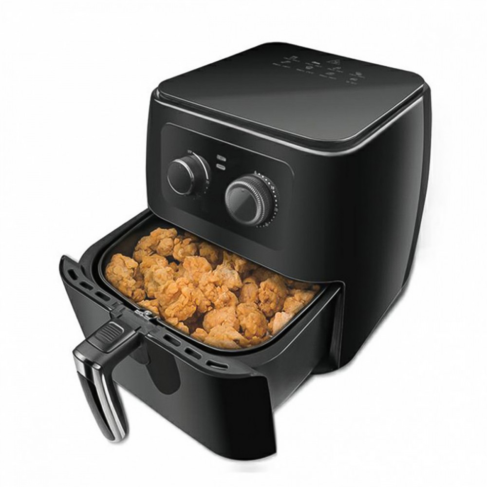 Friteuza fara ulei Sokany SK-005, 1700W, 8.5L, Control Temperatura, Negru/Inox