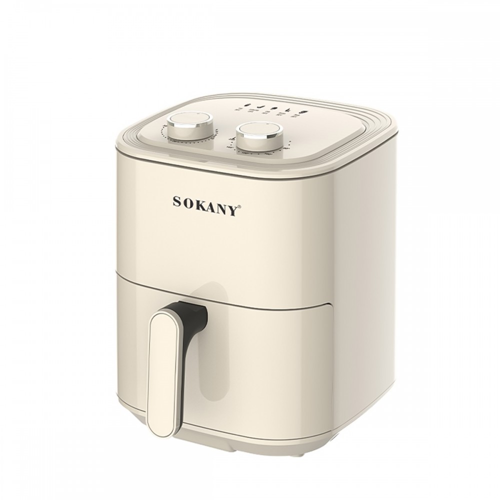 Friteuza fara ulei, Sokany SK-8031, 1400W, 4.5L, Control Temperatura, Alb