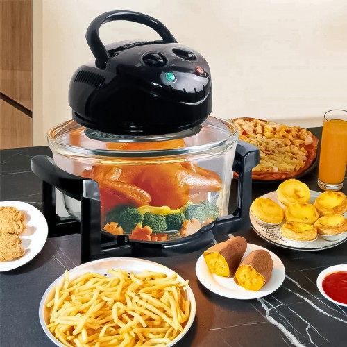 Cuptor convectie 6 in 1 Sokany SK-560, 1400W, 13L, timer, 250 grade C, Negru