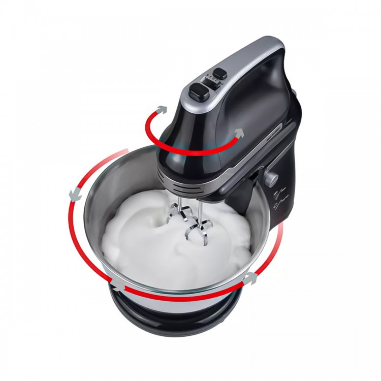 Mixer cu bol Sokany KF-9521, 800W, bol din inox 4.2L, 5 trepte de viteza, Negru