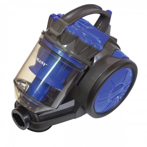 Aspirator fara sac, Sokany SK-3387, 3000W, 3L, Clean Express, multi-cyclonic, perie easybrush, albastru